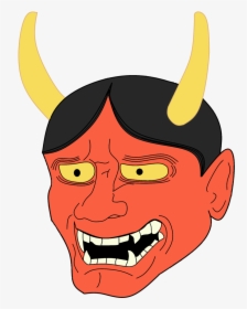 Yeah, I Drew A Red Oni Mask In My Free Time On Trying - Cartoon, HD Png Download, Free Download