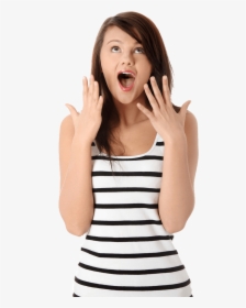 Amazed Woman Png , Png Download - Amazed Png, Transparent Png, Free Download