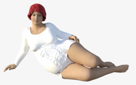 Woman, Girl, Overweight, Sexy, Female, Young, Body, - Sitting, HD Png Download, Free Download