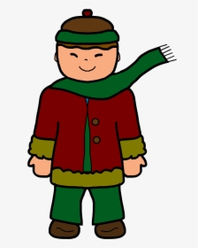 Gloves Clipart Cold Weather Clothes - Wear Winter Clothes Clipart, HD Png Download, Free Download