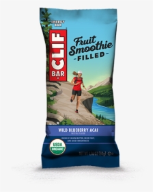 Wild Blueberry Acai Flavor Packaging - Clif Bar Smoothie Filled, HD Png Download, Free Download
