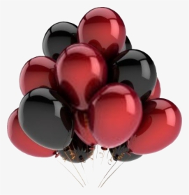 Balloons Red Black Redandblack Redandblackballoons - Red & Black Balloons, HD Png Download, Free Download