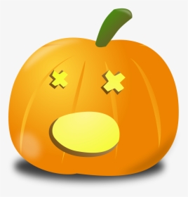Amazed Pumpkin - Scary Pumpkin Clip Art, HD Png Download, Free Download