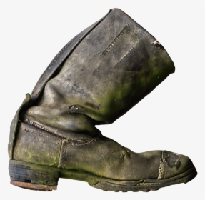 Botas, Zapato, Senderismo, Roto, Cuero, Calzado - Dirty Work Boots Old, HD Png Download, Free Download