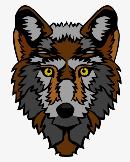 Red Fox,head,art - Wolf Face Animated, HD Png Download, Free Download