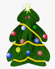 Star On Top Of The Christmas Tree Clipart - Christmas Tree Clipart Dark Green, HD Png Download, Free Download