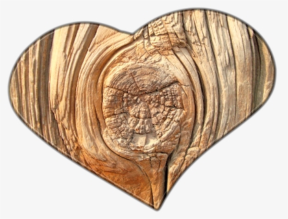 Heart, Love, Wood, Grain, Structure, Texture - Wood Heart No Background, HD Png Download, Free Download