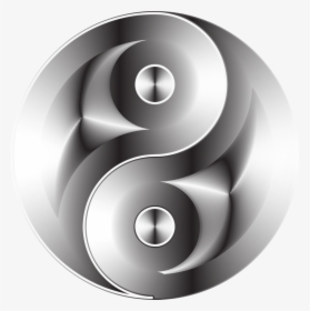 Symbol,circle,black And White - Yin Yang Metal Png, Transparent Png, Free Download