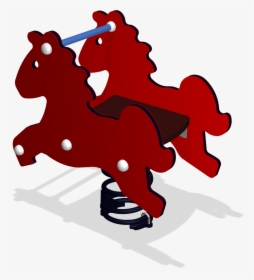 Clipart Horse Playground - Cartoon, HD Png Download, Free Download