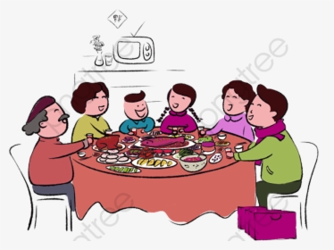 Transparent Business Clipart Png - Chinese Reunion Dinner Vector Free, Png Download, Free Download