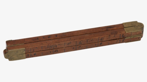 18th Century Wooden U0026 Brass Folding Ruler / Yardstick - Plank, HD Png Download, Free Download