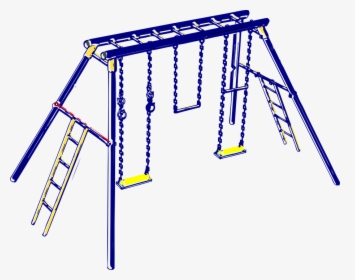 Swing, Playground, Ladders, Balance, Park, Kids - Playground Clip Art, HD Png Download, Free Download