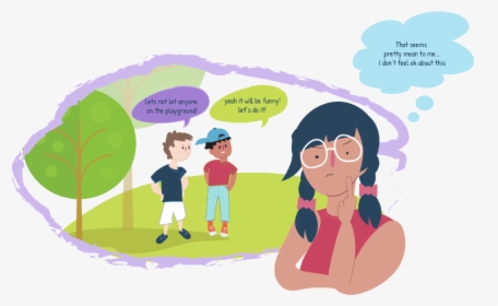 Boys Talking About Not Letting Anyone On The Playground, - Cartoon, HD Png Download, Free Download
