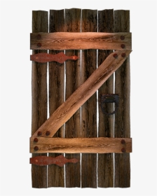 Wooden Gate, Goal, Door, Wooden Door, Old, Rust - Door, HD Png Download, Free Download