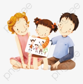Transparent Protest Clipart - Cartoon Family Drawing, HD Png Download, Free Download