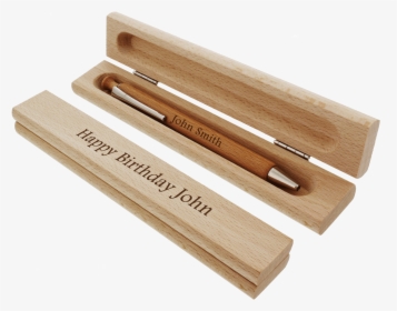 Wood Ball-pen With Case - Ballpoint Pen, HD Png Download, Free Download