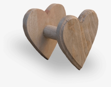 Heart Shaped Wooden Curtain Hold Back - Heart, HD Png Download, Free Download