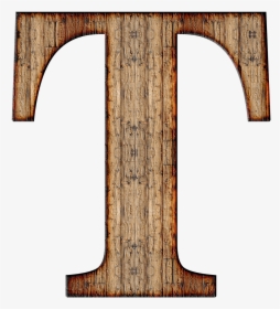 Wooden Capital Letter T - Wooden Letter T Png, Transparent Png, Free Download