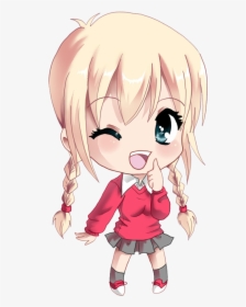 Wink - Excited Anime Girl Png, Transparent Png, Free Download