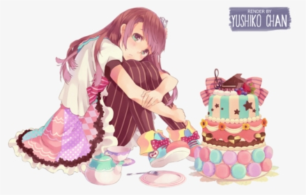 Anime Birthday Girl 1 Happy Birthday World - Cute Anime Birthday Girl, HD Png Download, Free Download