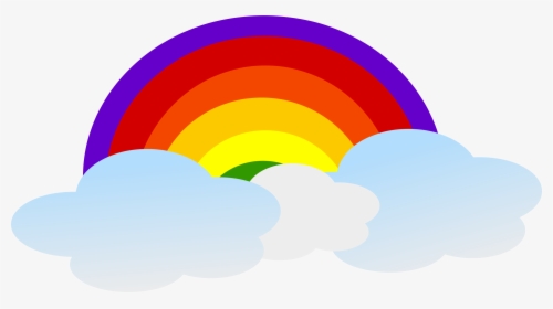 Rainbow With Face Cartoon, HD Png Download, Free Download