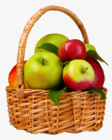 Basket Of Apple Png Free Images - Apple In A Basket Png, Transparent Png, Free Download