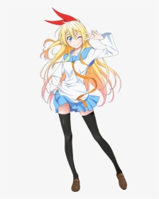 Happy Anime Girl Full Body , Png Download - Anime Girl Peace Sign Pose, Transparent Png, Free Download