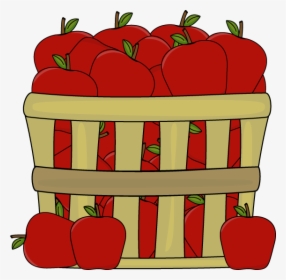 Clipart Of Few, Apple And Baskets - Basket Of Apples Clipart, HD Png Download, Free Download