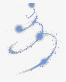 Ftestickers Swirl Light Effect Blue - Swirling Light Effect Png, Transparent Png, Free Download