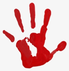 Handprint Clipart Paint - Hand Print Paint Png, Transparent Png, Free Download