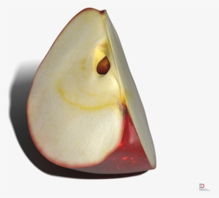Red Apple Slice Royalty-free 3d Model - Pear, HD Png Download, Free Download