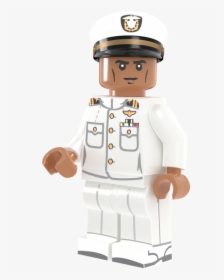 Us Navy Officer In Dress Whites - Lego Navy Officer, HD Png Download, Free Download