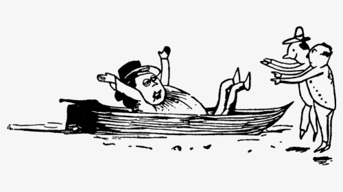 Old Man In The Boat Edward Lear, HD Png Download, Free Download