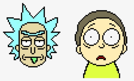 Rick And Morty - Pixel Art Rick And Morty, HD Png Download, Free Download