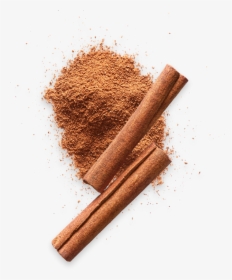 Cinnamon Sticks Laying Over Ground Cinnamon Powder - Pumpkin Pie Spice, HD Png Download, Free Download