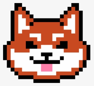 Shiba Inu Pixel Art Grid, HD Png Download, Free Download