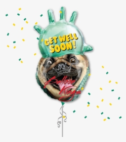 Get Well Soon Pug, HD Png Download, Free Download