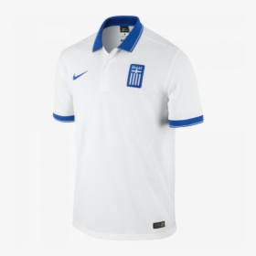 Nike Greece Home Soccer Shirt Youth - Polo Shirt, HD Png Download, Free Download