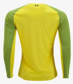 18-19 Liverpool Long Sleeve Goalkeeper Yellow Soccer - Long-sleeved T-shirt, HD Png Download, Free Download