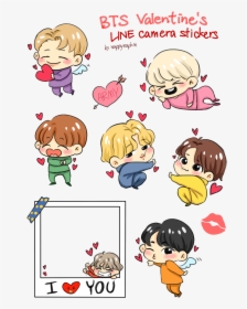 Transparent Bts Stickers Png - Cartoon, Png Download, Free Download