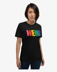 Nerd Shirt No Background Printfile Front Mockup Front - T-shirt, HD Png Download, Free Download