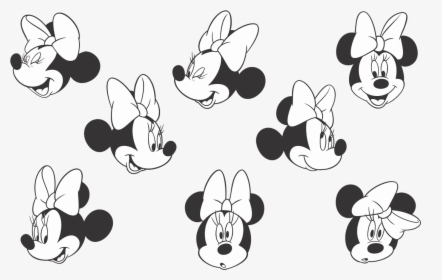 Adult Best Photos Of Printable Mickey Mouse Outline - Minnie Mouse Colouring Pattern, HD Png Download, Free Download