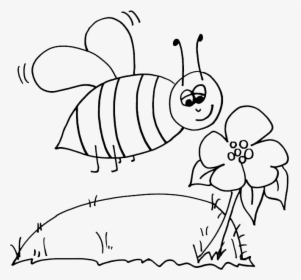 Bumblebee Coloring Page - Clip Art Bee Colouring, HD Png Download, Free Download