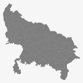 Uttar Pradesh Districts17 - Blank Map Of Uttar Pradesh, HD Png Download, Free Download