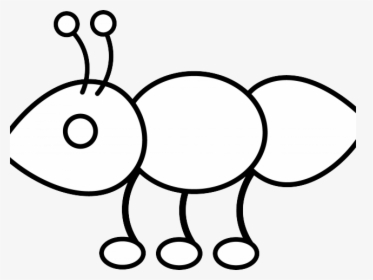 Ant Clipart Ants Marching - Colouring Ant Grasshopper Outline, HD Png Download, Free Download