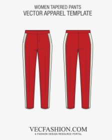 Templates Clipart Pants - Track Pants Template Png, Transparent Png, Free Download