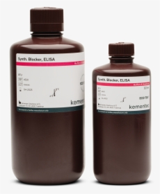 Two Brown Laboratory Bottles In Different Sizes With - Coating Buffer Elisa, HD Png Download, Free Download