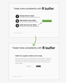 How Buffer Got Started - Fake Door Testing Examples, HD Png Download, Free Download