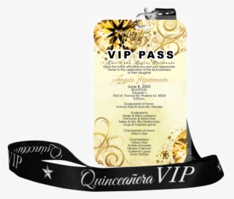 Vip Invitación Gafetes Para Xv Años, HD Png Download, Free Download
