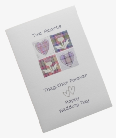 Scottish Wedding Card Tartan Hearts Thistles Doric - Flyer, HD Png Download, Free Download